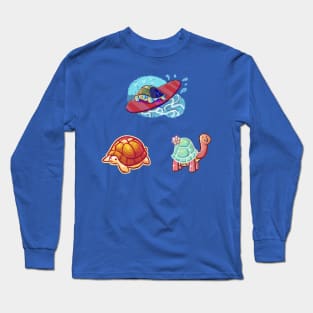 Three Cute Turtles Long Sleeve T-Shirt